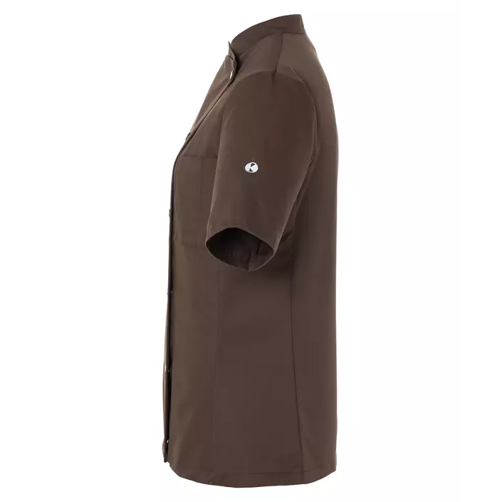Karlowsky Greta short-sleeved women's chef jacket, Light Brown, large image number 3