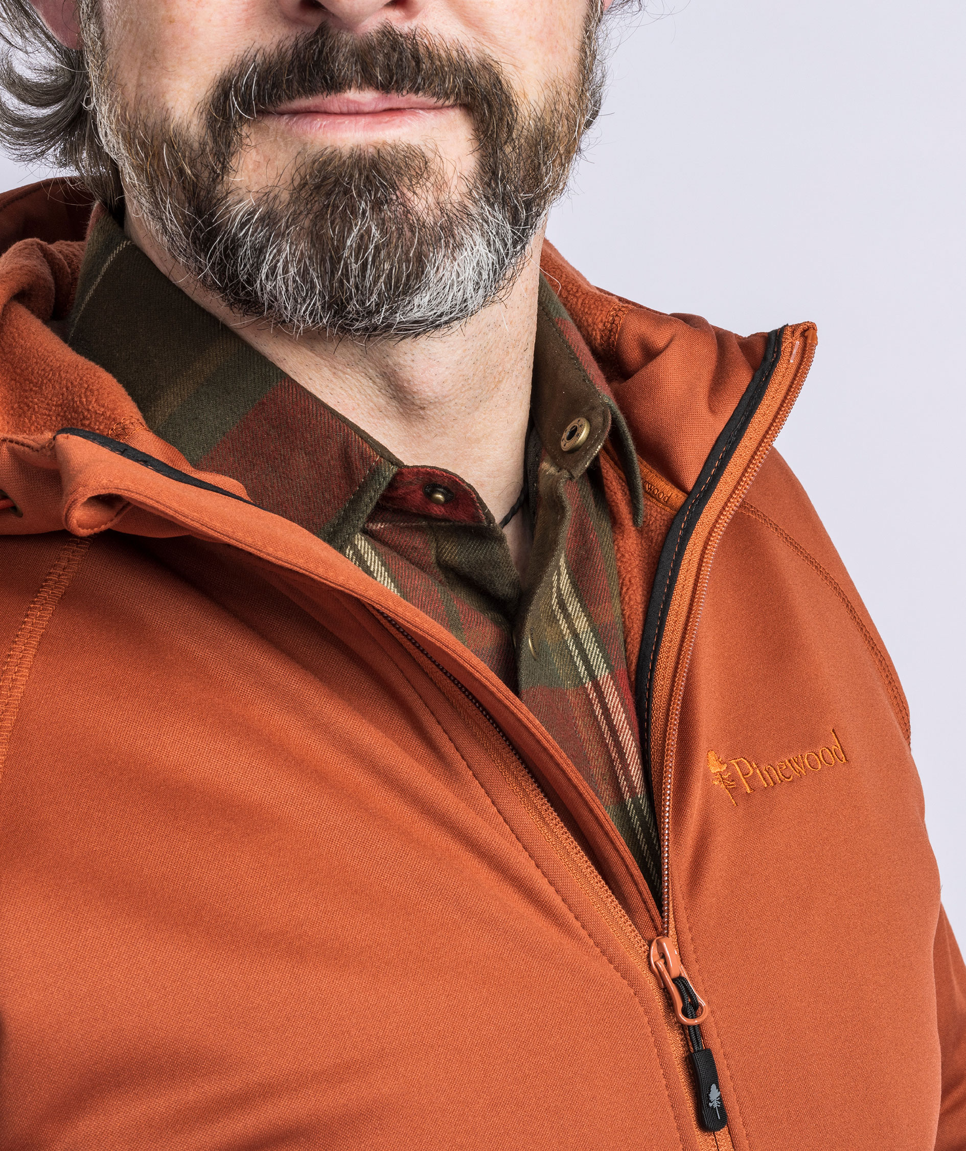 Pinewood Finnveden fleecejakke, Terracotta, large image number 5