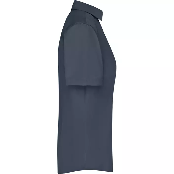 James & Nicholson women's short-sleeved Modern fit shirt, Carbon Grey, large image number 2