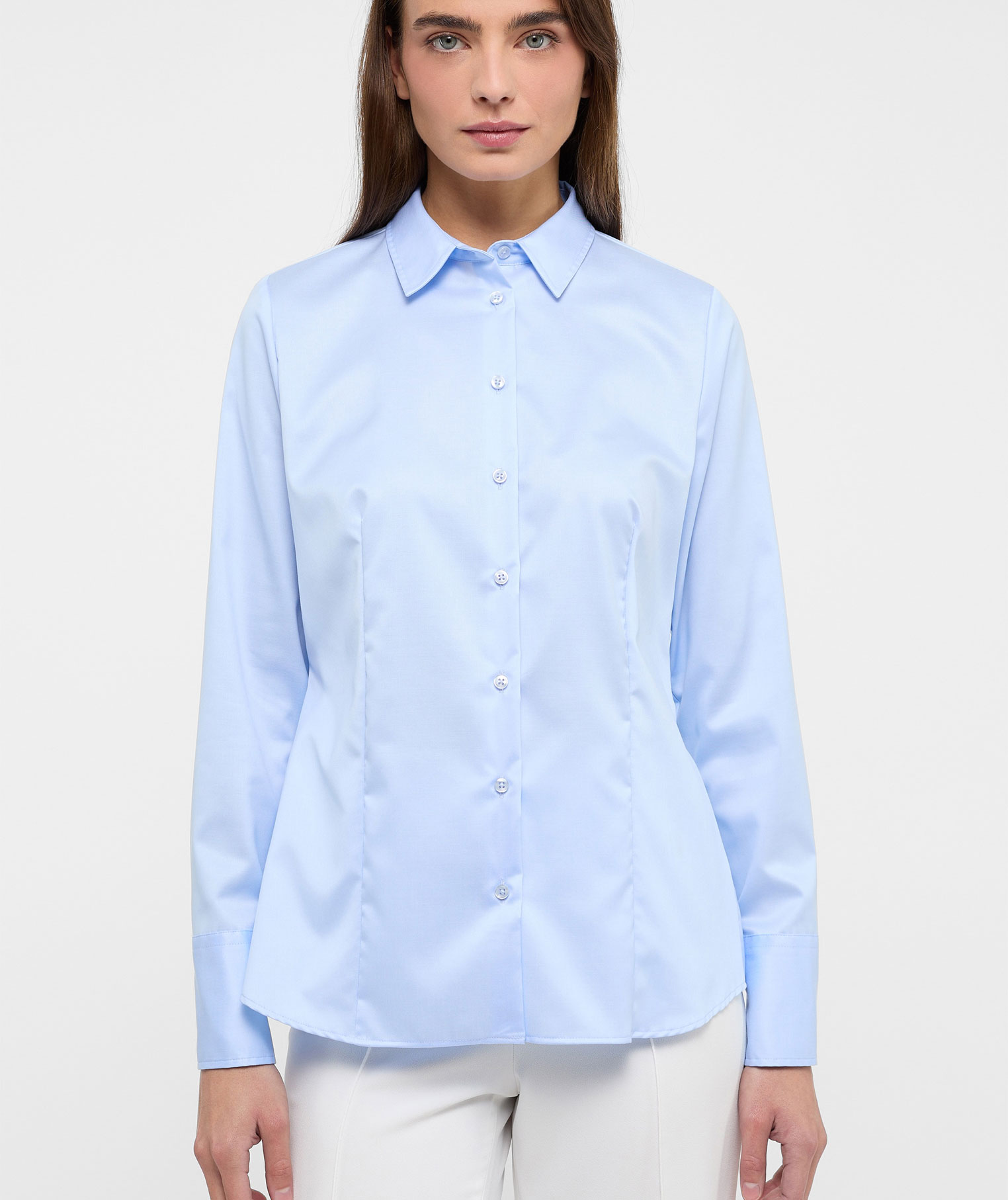 Eterna Cover modern fit Damenhemd, Hellblau, large image number 1