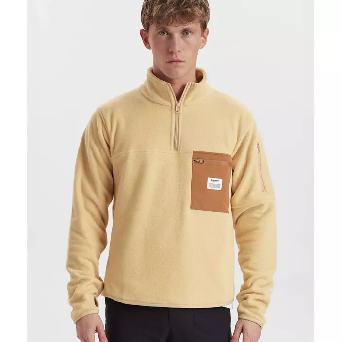 Resteröds fleecetröja, Brun, large image number 1