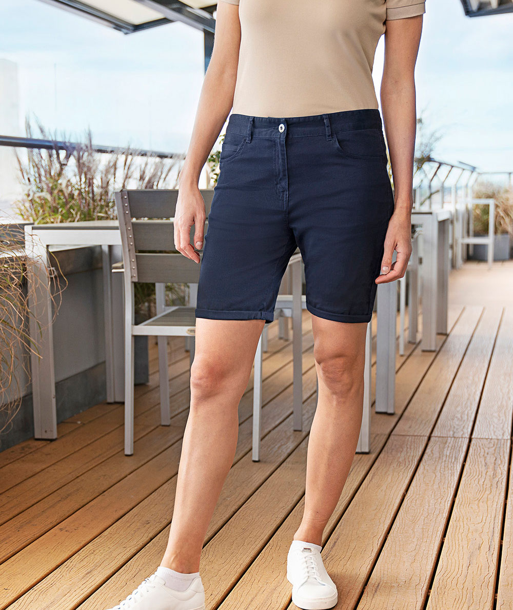 Karlowsky Classic-stretch shorts dam, Night Blue