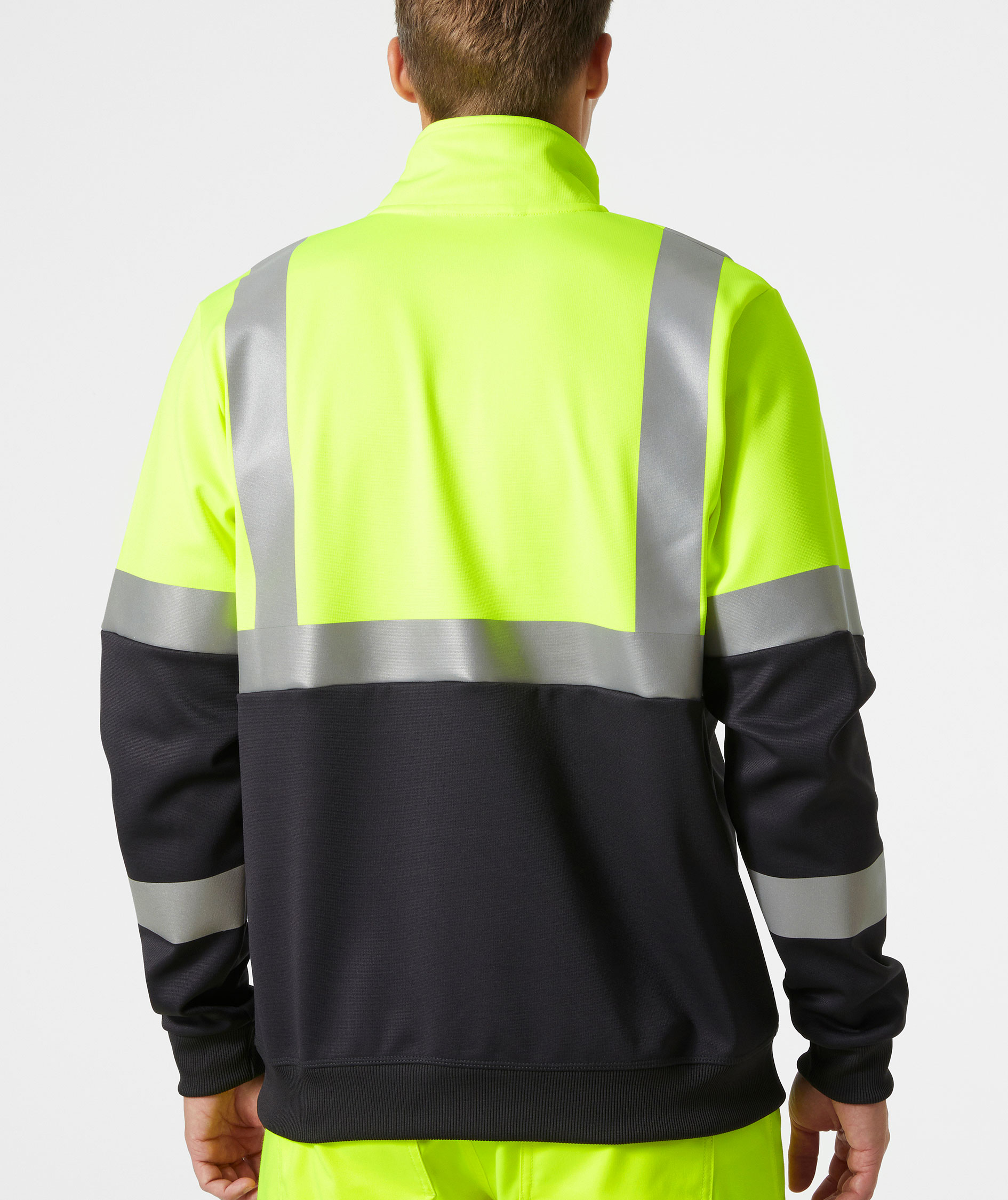 Helly Hansen Addvis half zip Sweatshirt, Hi-vis Gelb/Ebony, large image number 3