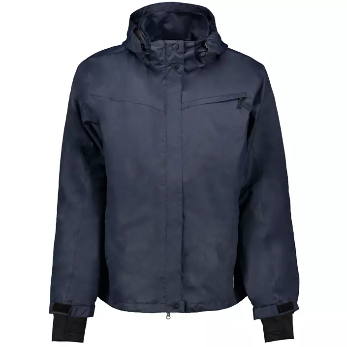 Pitch Stone Active-Pro Zip-in regnjakke, Navy, large image number 0