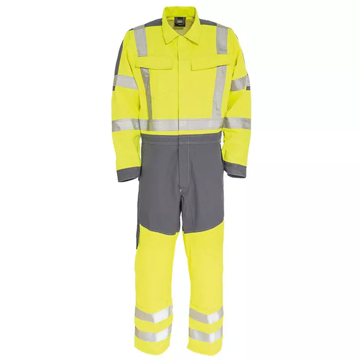 Tranemo Cantex coverall, Hi-vis Yellow/Grey, large image number 0