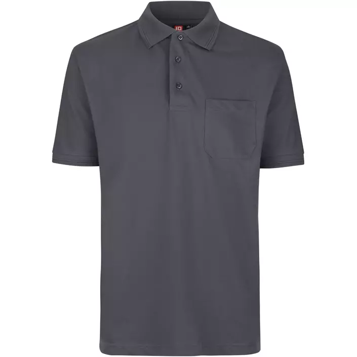 ID PRO Wear Polo shirt with chest pocket, Silver Grey, large image number 0