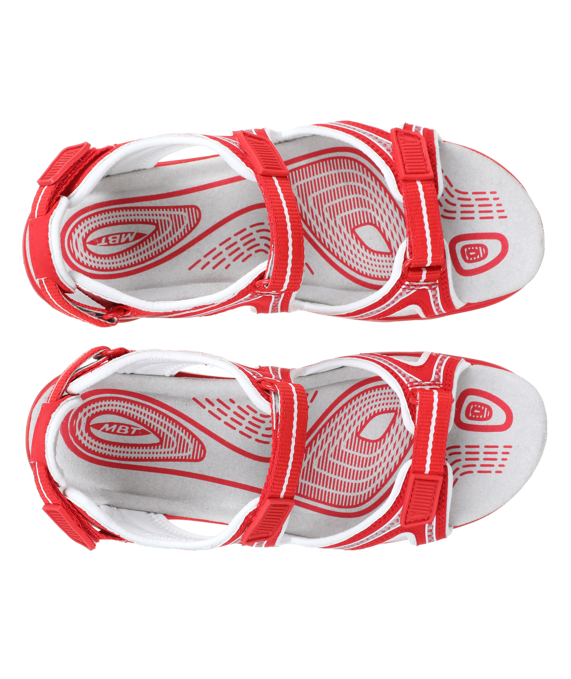 MBT Lila 6 sandaler dam, Red, large image number 3