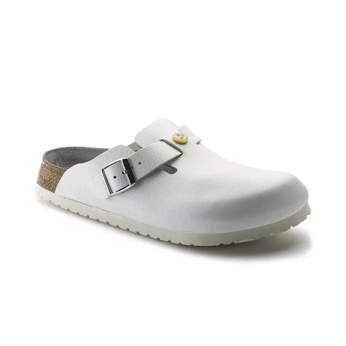 Birkenstock Boston ESD Narrow Fit women's sandals, White, large image number 0
