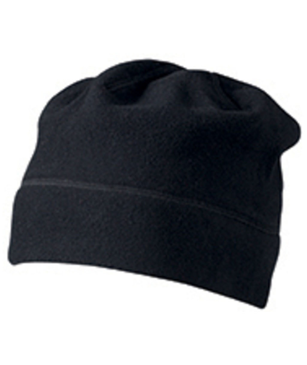 Myrtle Beach microfleece beanie, Black, Black, swatch