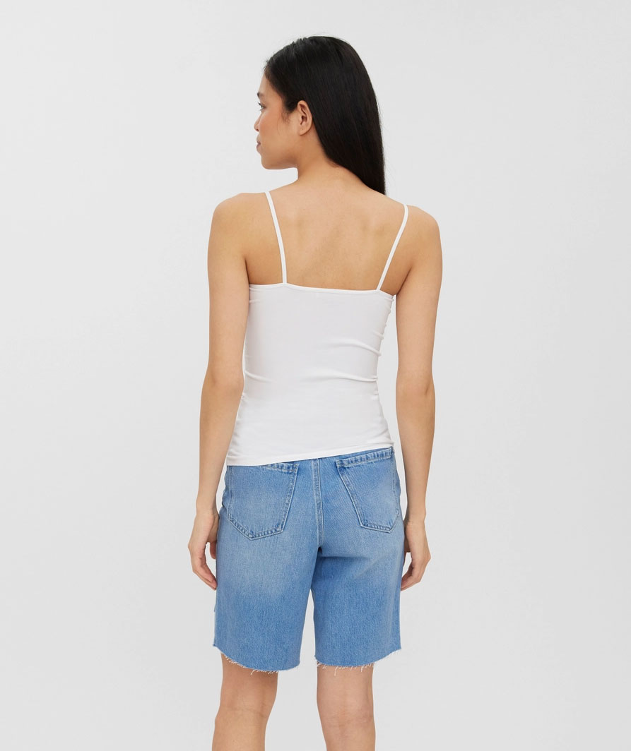 Vero Moda VMJACKIE women's seamless singlet, Snow White, large image number 2