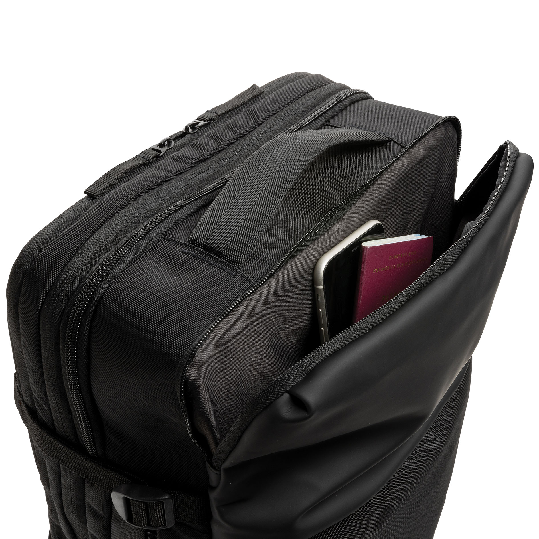 Swiss Peak weekend travel backpack 27L, Black, Black, large image number 6