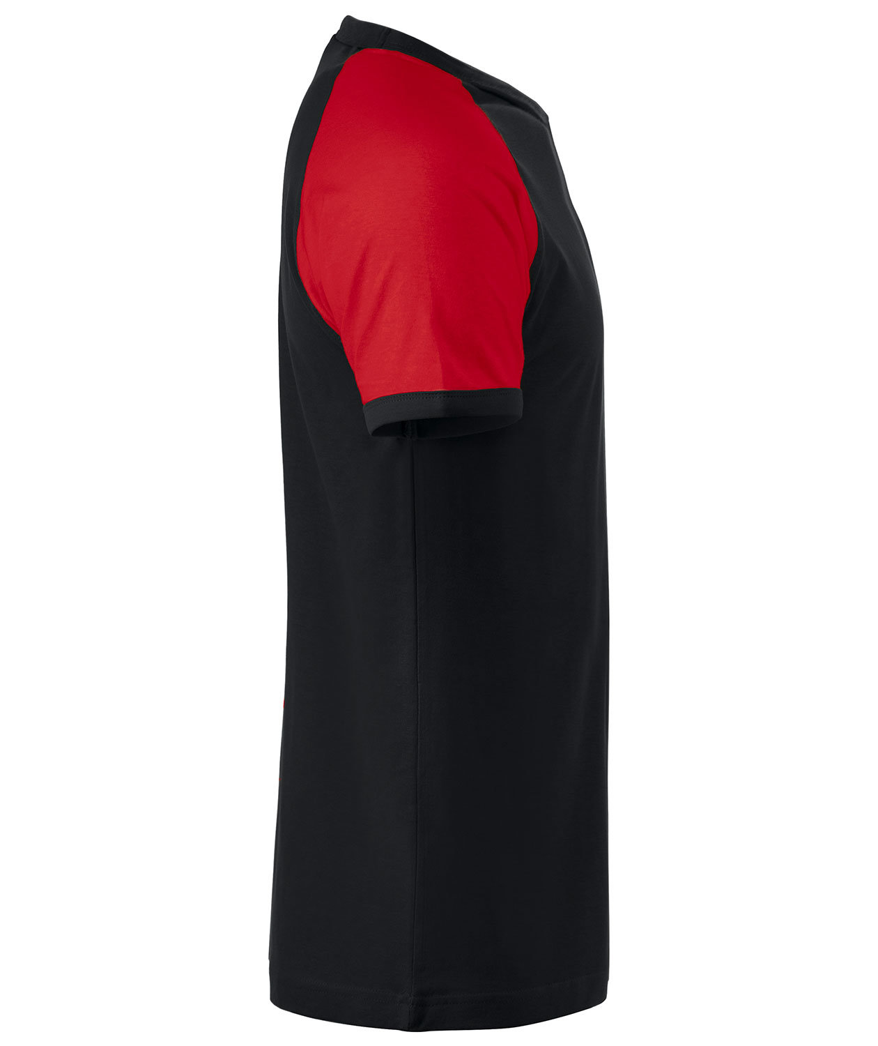 Clique Raglan T-shirt, Sort/R&oslash;d, large image number 3