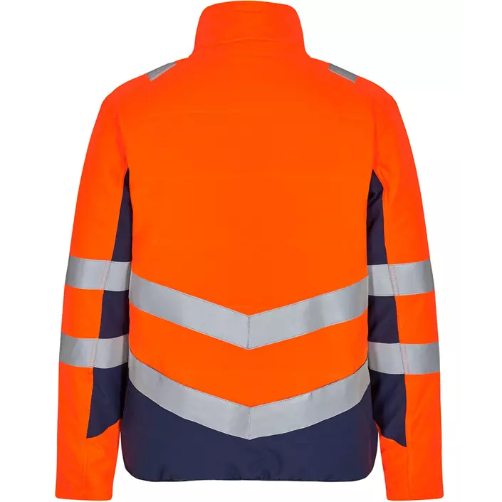 Engel Safety quiltet jakke, Orange/Blue Ink, large image number 1