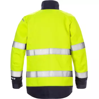 Fristads Flame women's work jacket 4590 FLAM, Hi-vis Yellow/Marine