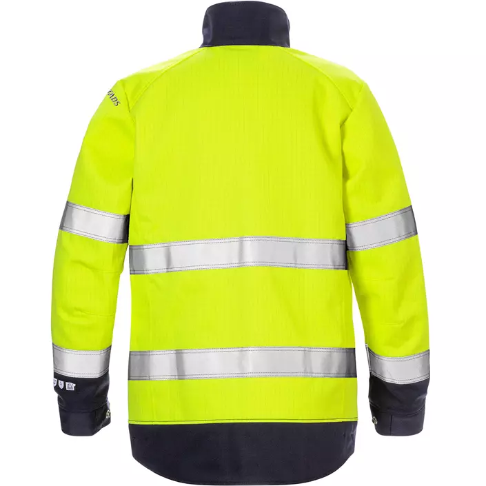 Fristads Flame women's work jacket 4590 FLAM, Hi-vis Yellow/Marine, large image number 1