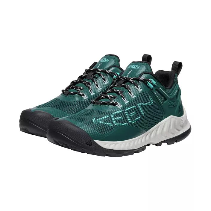 Keen Nxis Evo MID women's hiking shoes, Sea/Moss/Ipanema, large image number 3