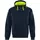 Fristads hoodie 7551 GSM, Mörk Marinblå/Hi-Vis Gul, Mörk Marinblå/Hi-Vis Gul, swatch