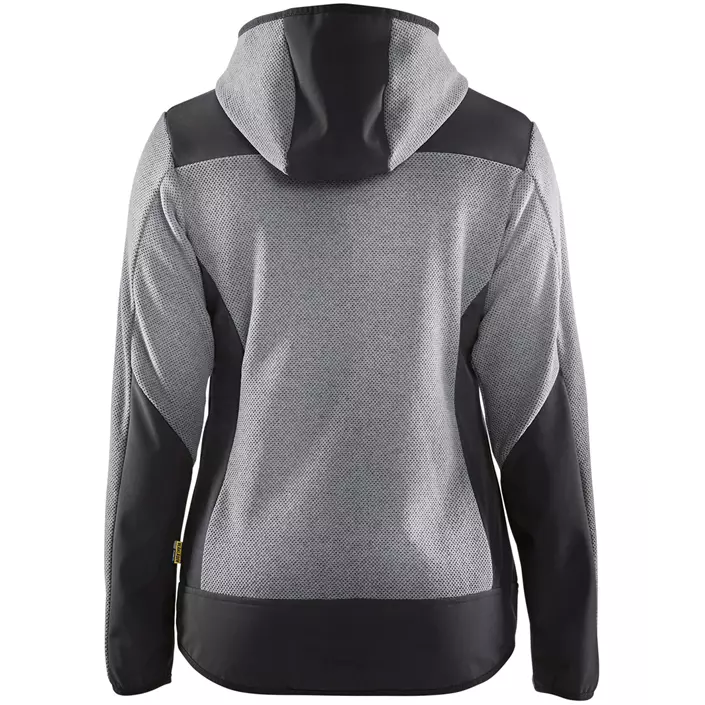 Blåkläder dame strikket jakke, Grå flekkete/svart, large image number 1