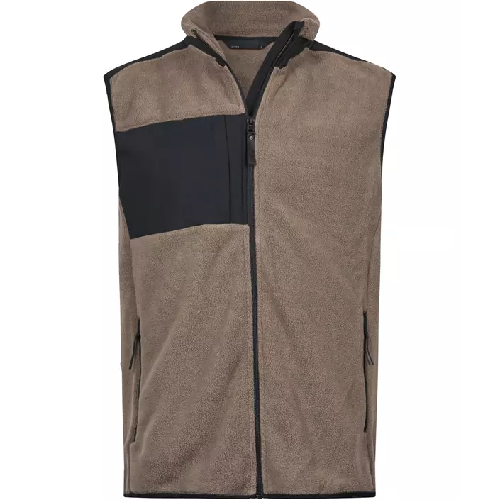 Tee Jays mountain fleece vest, Clay/black, large image number 0