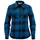 Stormtech Santa Fe women's flannel shirt, Royal blue/black, Royal blue/black, swatch