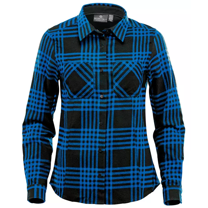 Stormtech Santa Fe dame flannelskjorte, Royal blue/black, large image number 0