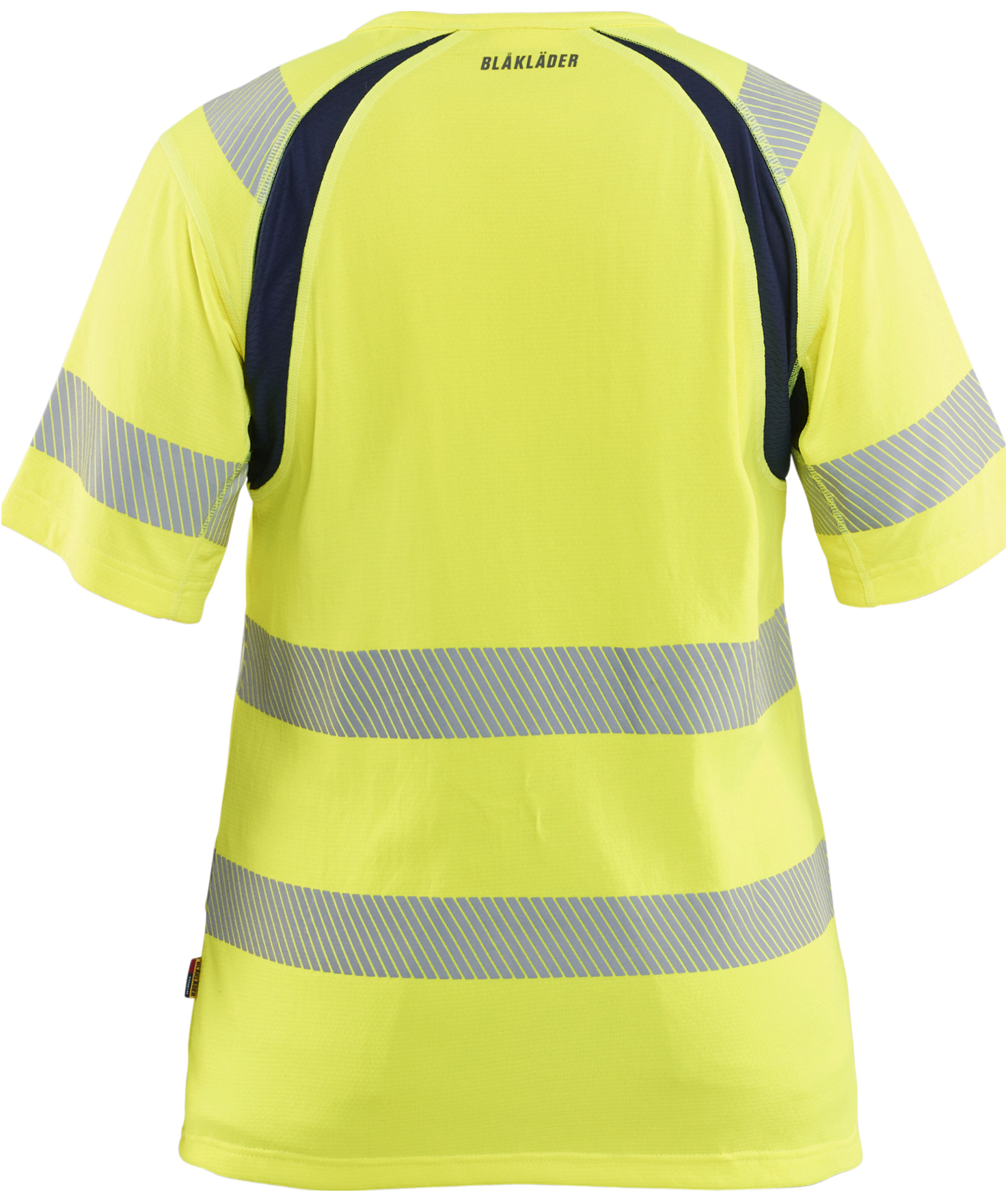 Bl&aring;kl&auml;der dame T-shirt, Hi-Vis gul/marine, large image number 2