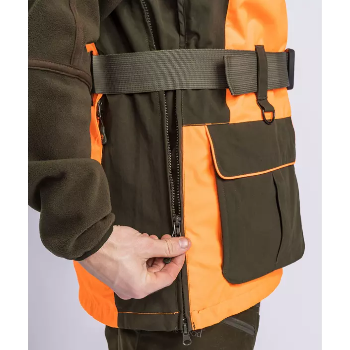 Pinewood Furudal Doghandler vest, Orange/Moss Green, large image number 9
