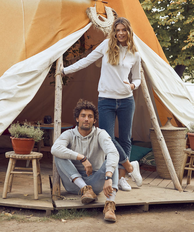 Clique Premium OC hoodie, Grey Melange, large image number 2