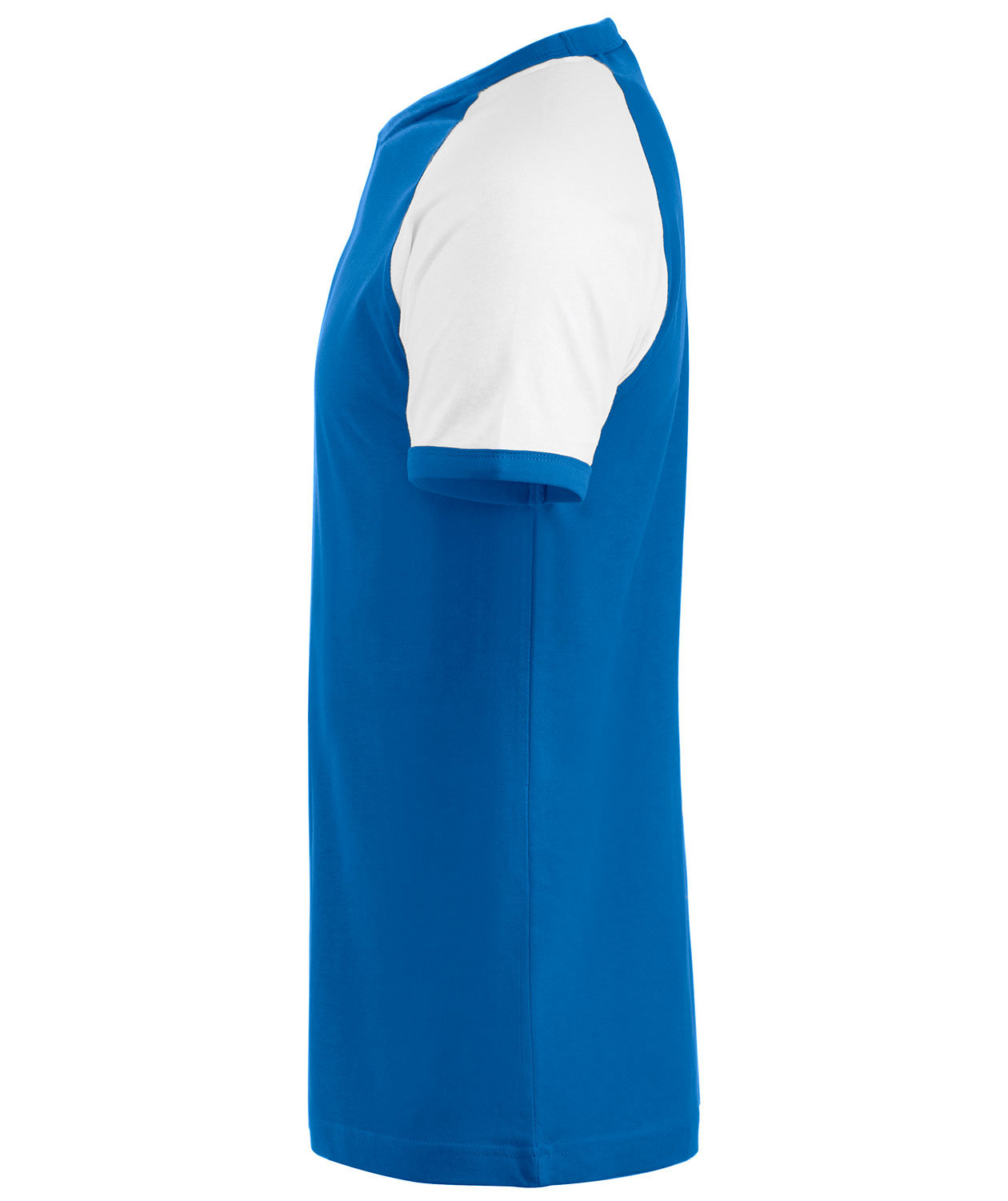 Clique Raglan T-shirt, Kongebl&aring;/Hvid, large image number 1