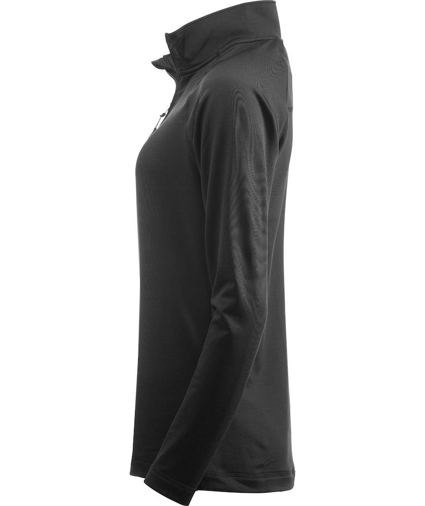 Cutter & Buck Coos Bay halfzip tr&ouml;ja dam, Svart, Svart, large image number 3