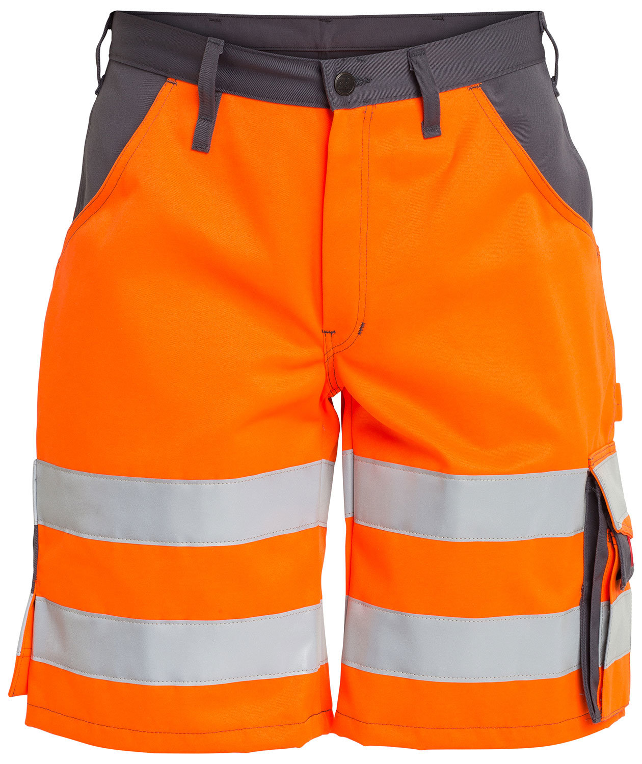 Engel work shorts, Hi-vis orange/Grey