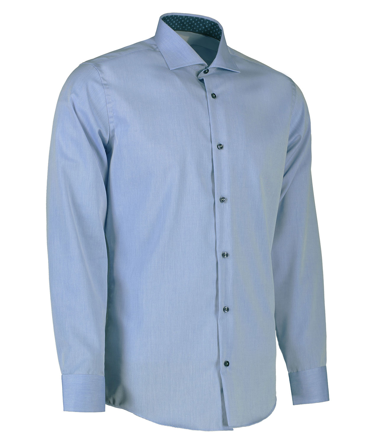 Seven Seas Fine Twill Virginia Slim fit shirt, Lightblue, large image number 2