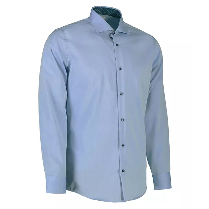 Seven Seas Fine Twill Virginia Slim fit skjorta, Ljus Blå, large image number 2