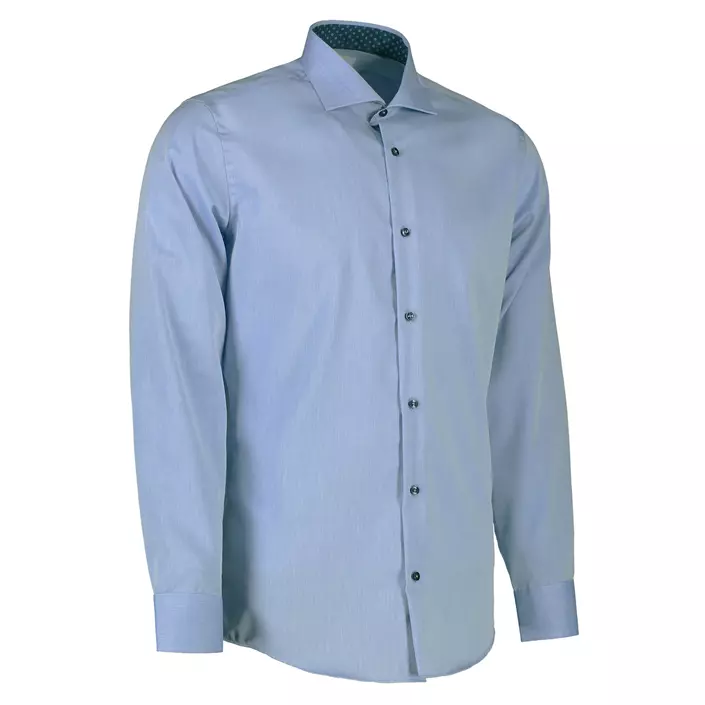 Seven Seas Fine Twill Virginia Slim fit skjorta, Ljus Blå, large image number 2
