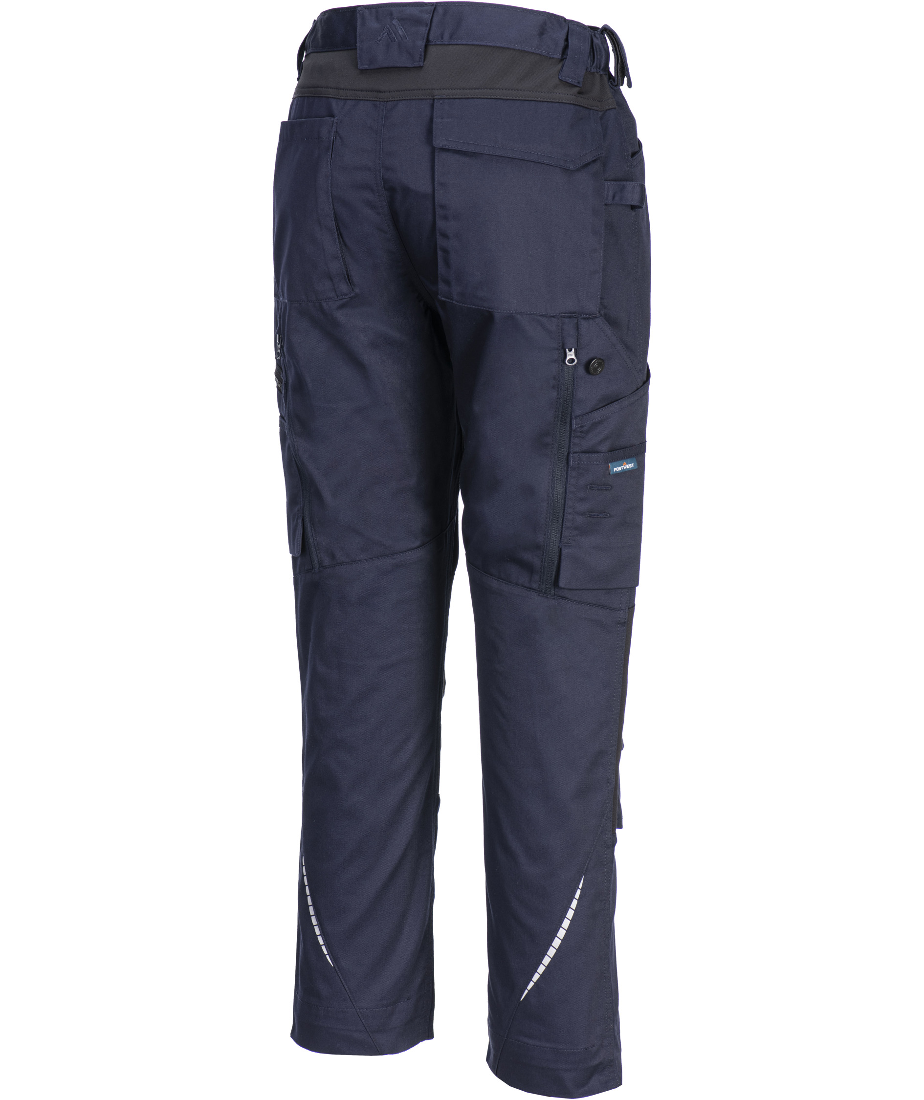 Portwest WX2 Eco arbeidsbukse, M&oslash;rk Marine, large image number 3