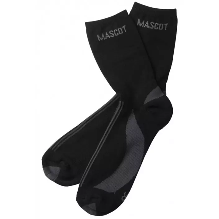 Mascot Asmara socks, Black/Dark Antracit, large image number 0