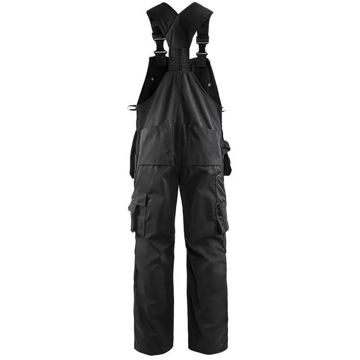 Blåkläder craftsman bib and brace trousers, Black, large image number 1