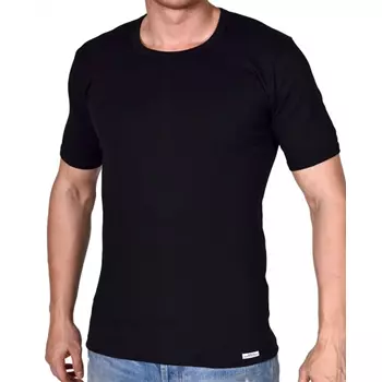 by Mikkelsen short-sleeved underwear shirt, Black