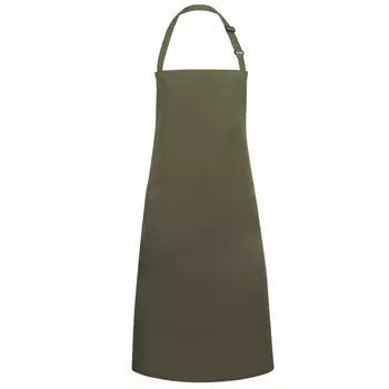 Karlowsky Basic bib apron, Moss green
