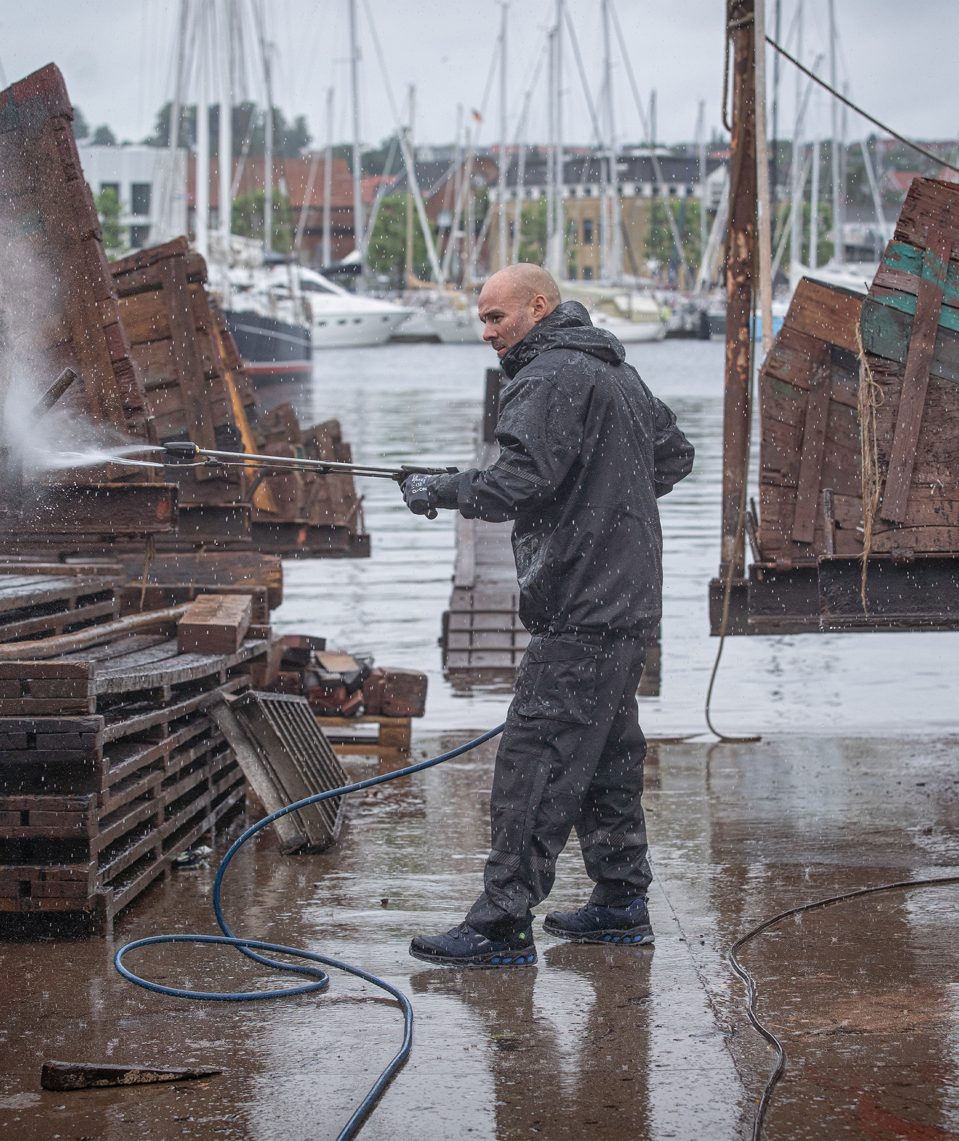 ELKA Working Xtreme Recycled shell jacket, Black, large image number 4