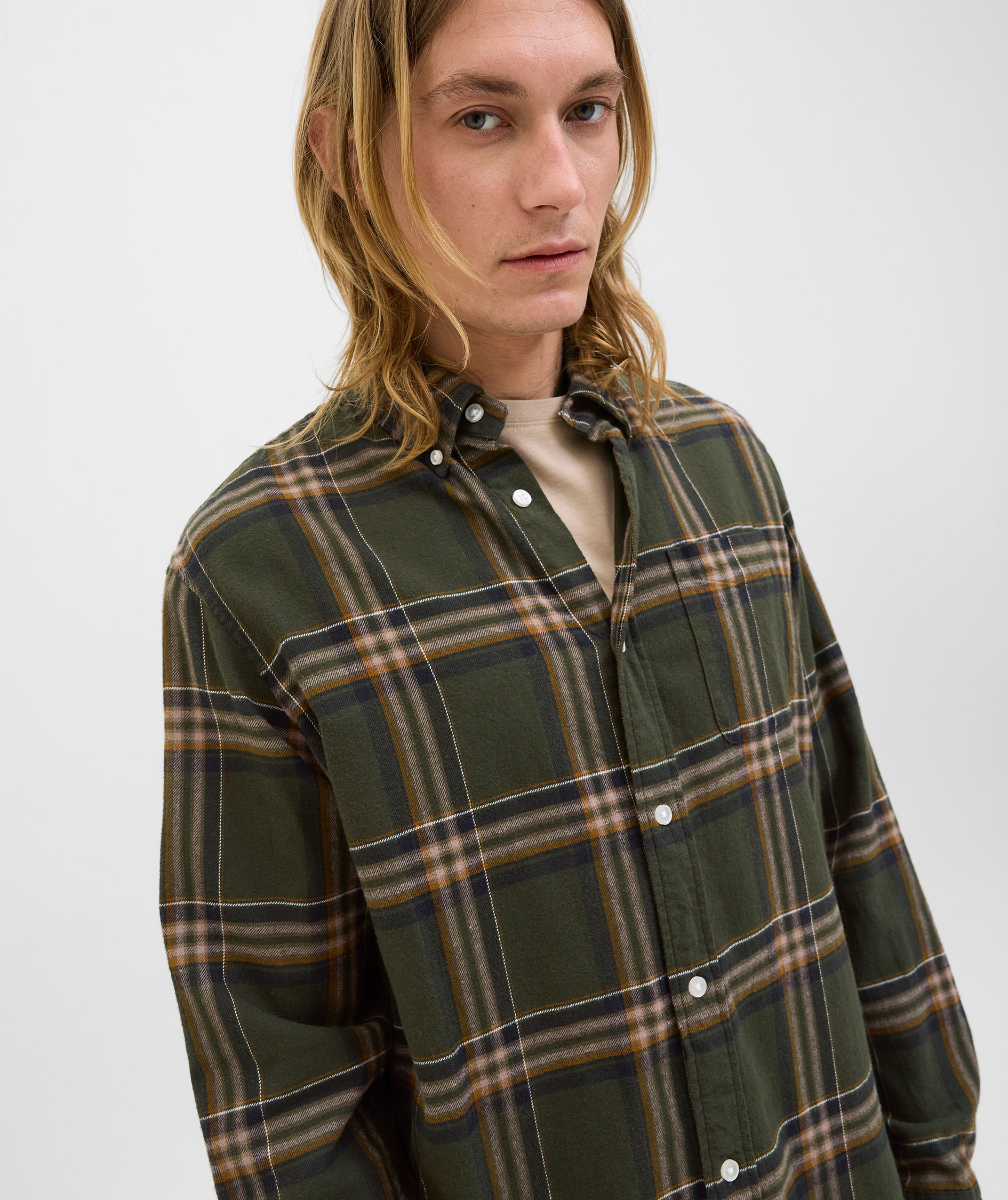 Jack & Jones JJECLASSIC flannel shirt, Rosin, large image number 3
