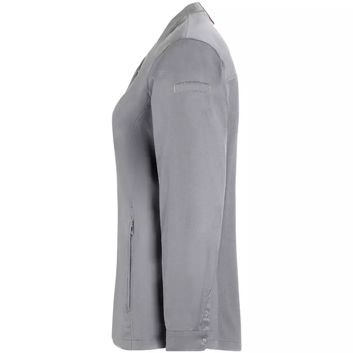 Karlowsky Green-Generation women's chefs jacket, Platinum grey, large image number 3