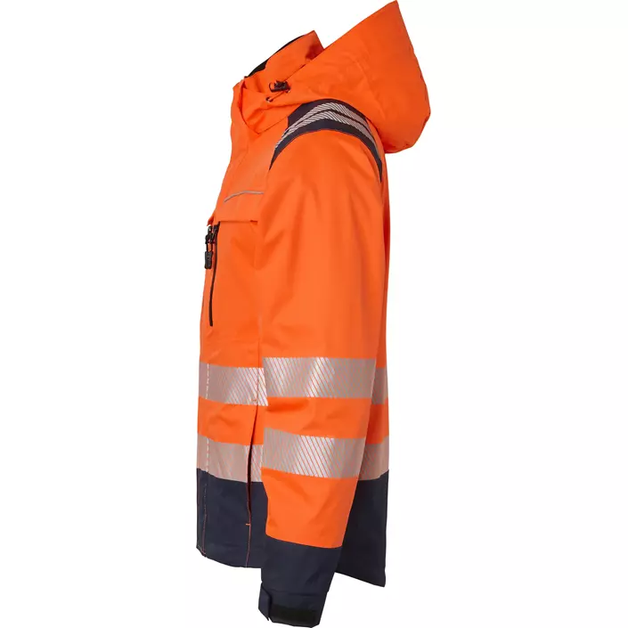 Top Swede shell jacket 130, Hi-Vis Orange/Navy, large image number 3
