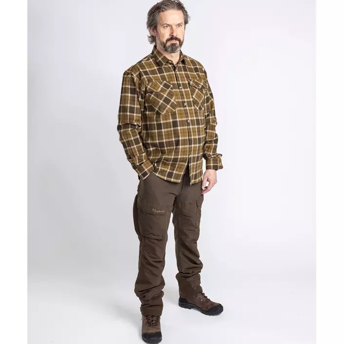 Pinewood Härjedalen regular fit flannel skovmandsskjorte, Hunting Olive/Khaki, large image number 4