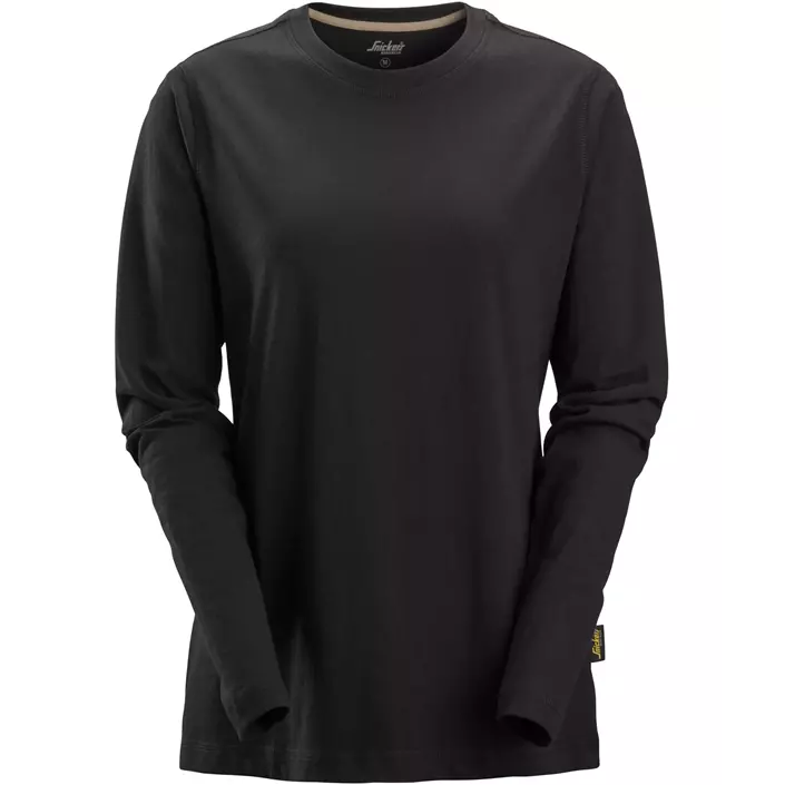 Snickers women's long-sleeved T-shirt 2497, Black, large image number 0