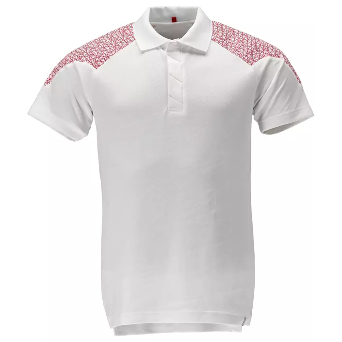 Mascot Food & Care Premium Performance HACCP-approved polo shirt, White/Signalred, large image number 0