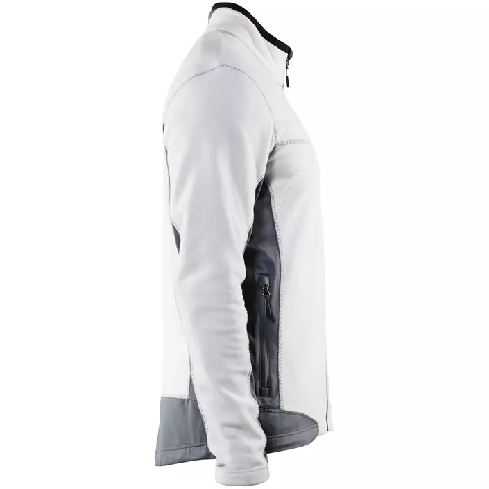 Blåkläder Microfleece jacket, White/Grey, large image number 3