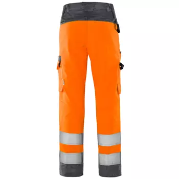 Fristads Green women's work trousers 2642 GPLU, Hi-vis orange/Grey