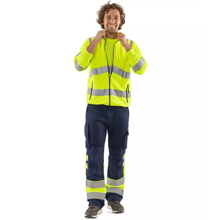 Fristads sweat jacket 7863 GPSW, Hi-Vis Yellow, large image number 1