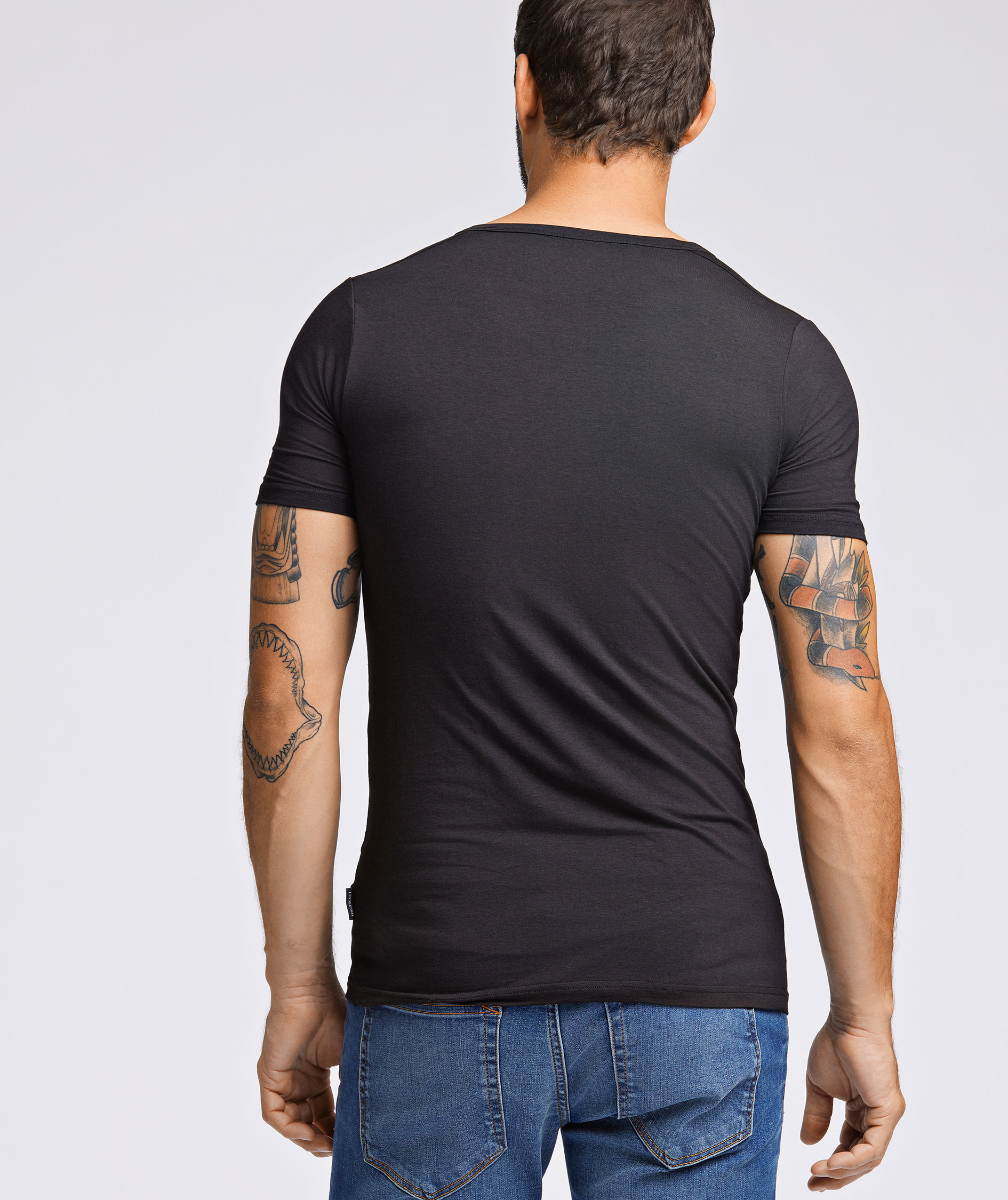 Lindbergh Basic 2-pack T-shirt, Black, large image number 7